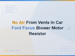 Ford Focus Blower Motor Resistor Fix - Climate Control Switch Replacement